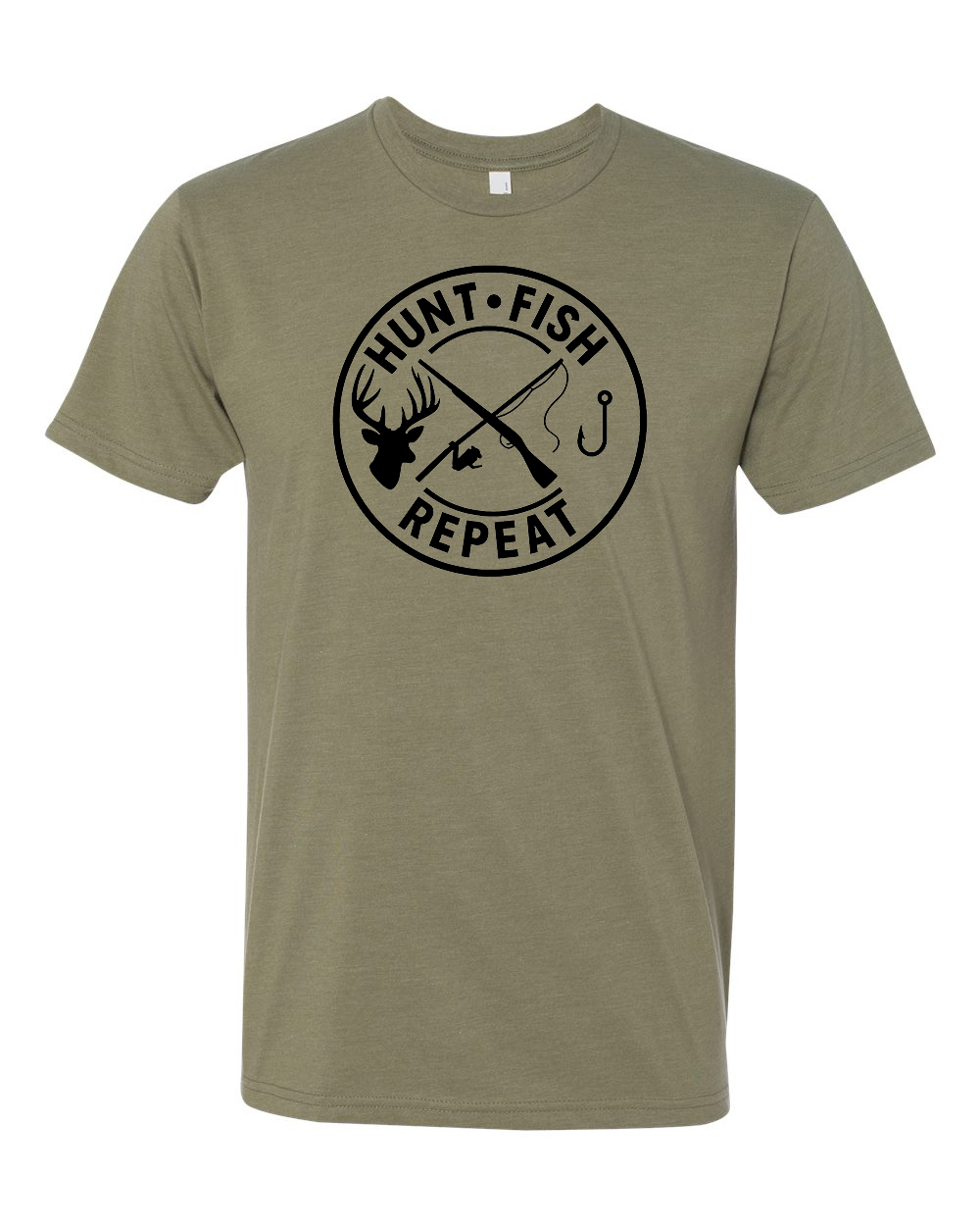 HUNT FISH REPEAT TEE SHIRT
