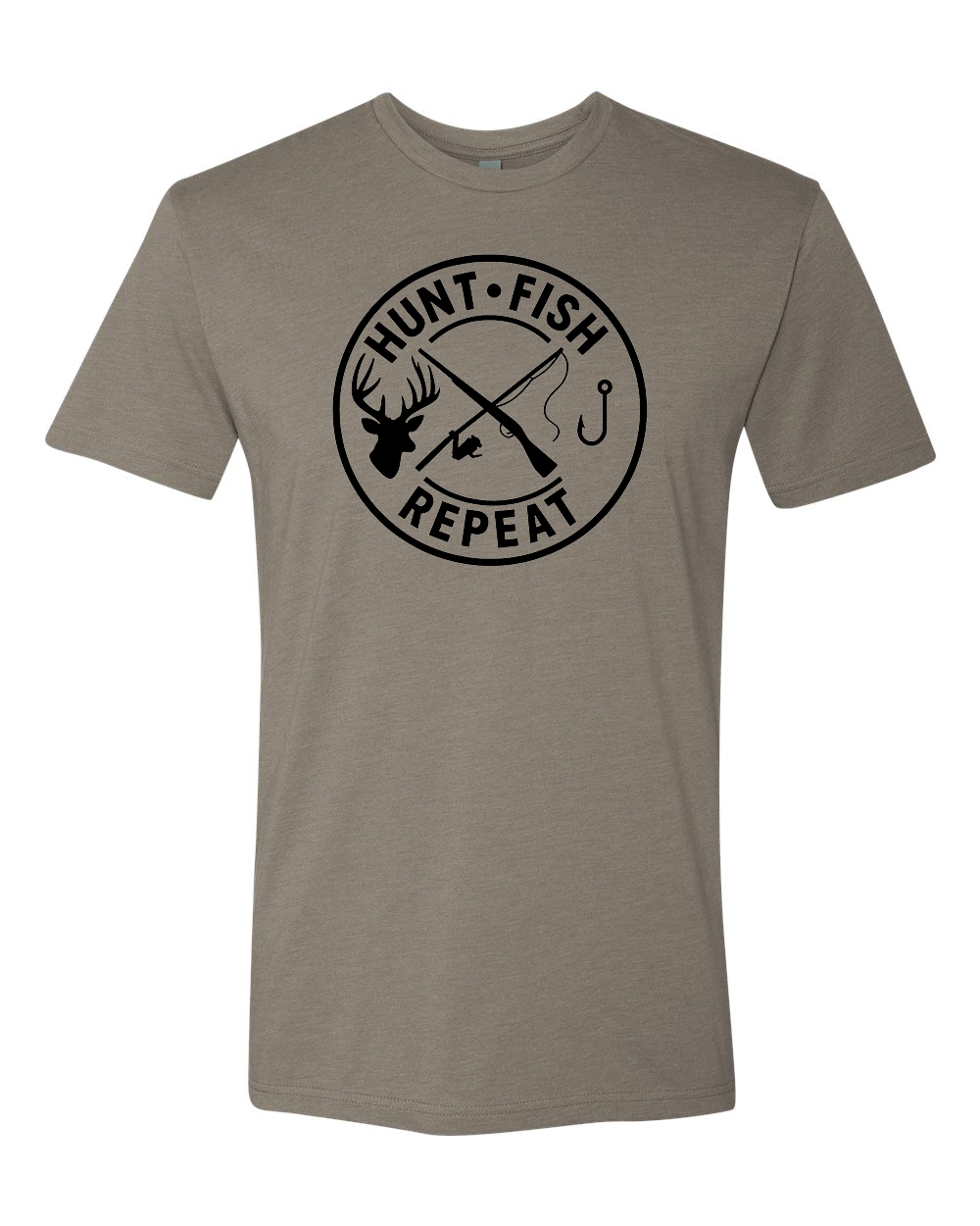 HUNT FISH REPEAT TEE SHIRT