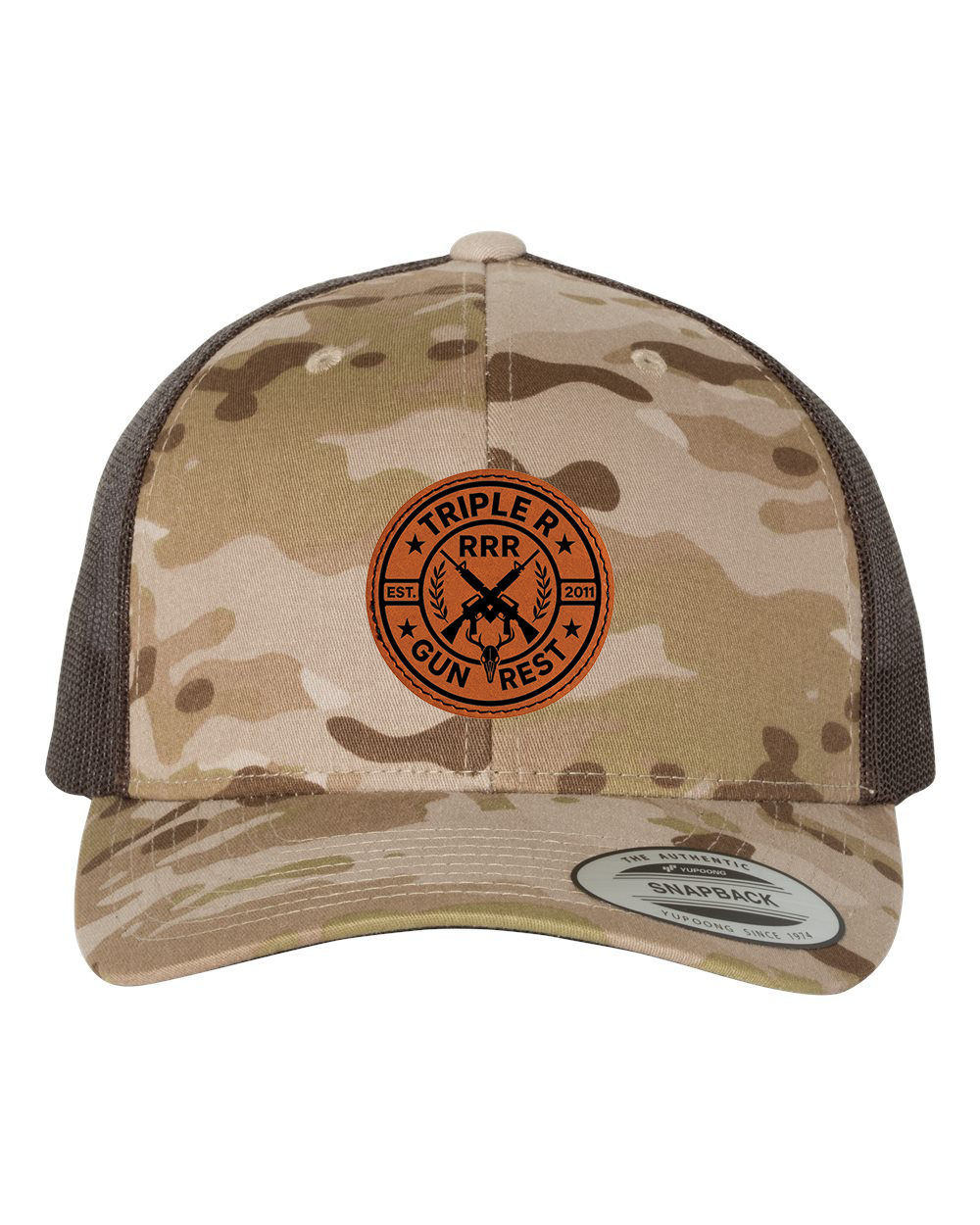 TRIPLE R OG LOGO LEATHER PATCH HAT SNAPBACK