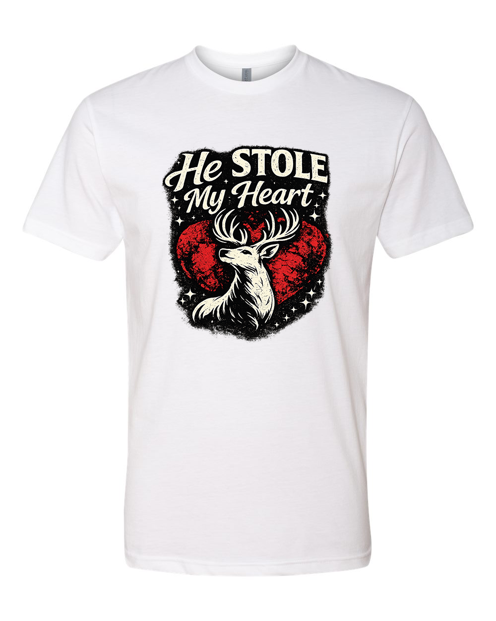 VALENTINE DEER (HIS)(HER) TEE SHIRT