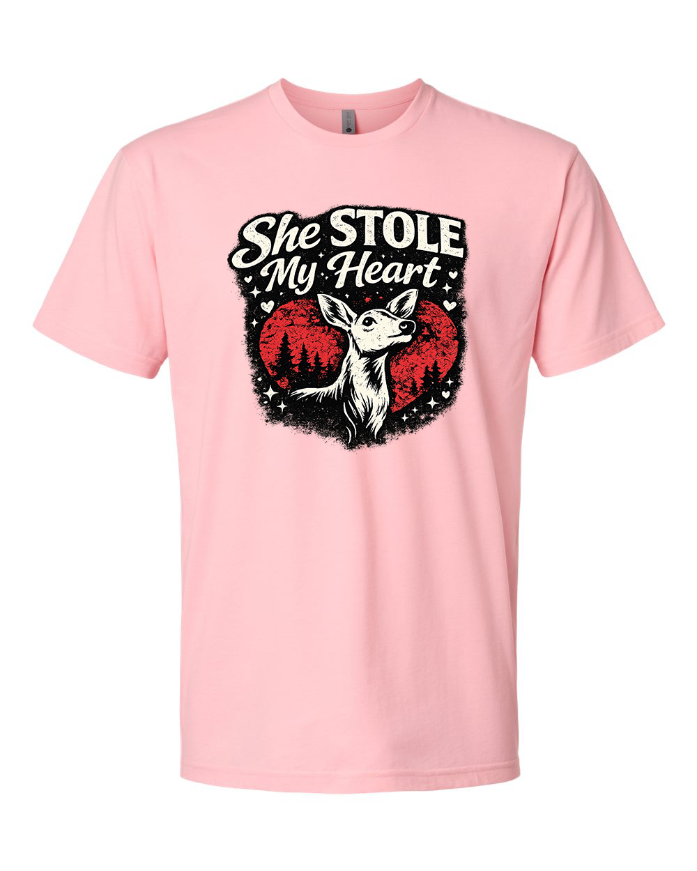 VALENTINE DEER (HIS)(HER) TEE SHIRT
