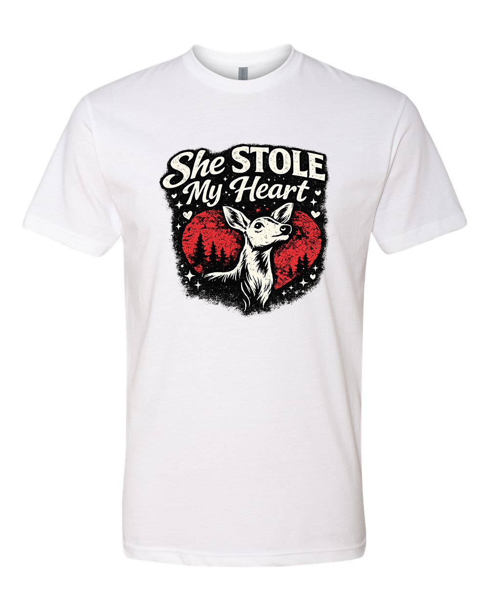 VALENTINE DEER (HIS)(HER) TEE SHIRT